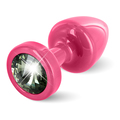 Diogol - Anni Butt Plug Round Pink & Black 25 mm