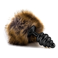 Extra Feel Bunny Tail Buttplug - Black