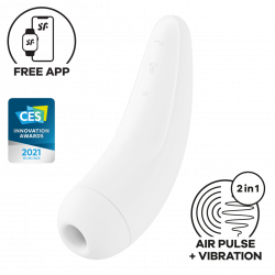 Satisfyer 'Curvy 2 Connect App', Druckwellen-Vibrator mit Vibrator und App, 13,5 cm